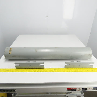 FMC 1730-456-A 6" x 39.88" Steel Material Handling Roller W/ Brackets J903915145