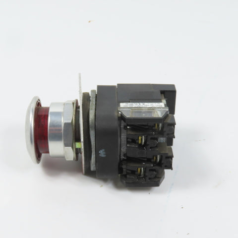 Allen Bradley 800TC-FXP16RA1 Push/Pull Illuminated Emergency Stop Button 120V