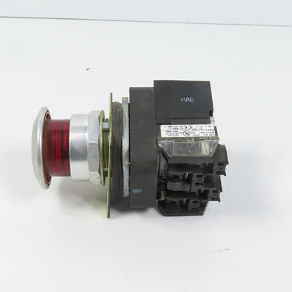 Allen Bradley 800TC-FXQH2RA1 Push/Pull Illuminated Emergency Stop Button 12-130V
