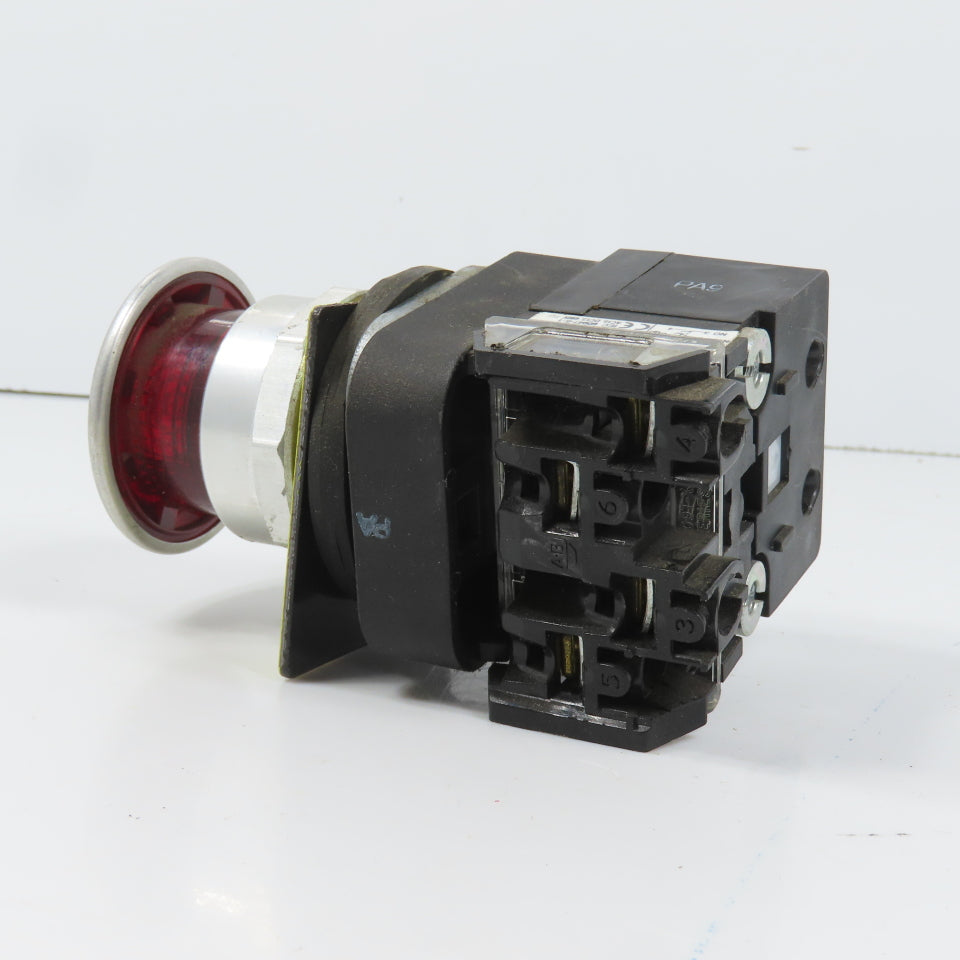 Allen Bradley 800TC-FXQH2RA1 Push/Pull Illuminated Emergency Stop Button 12-130V