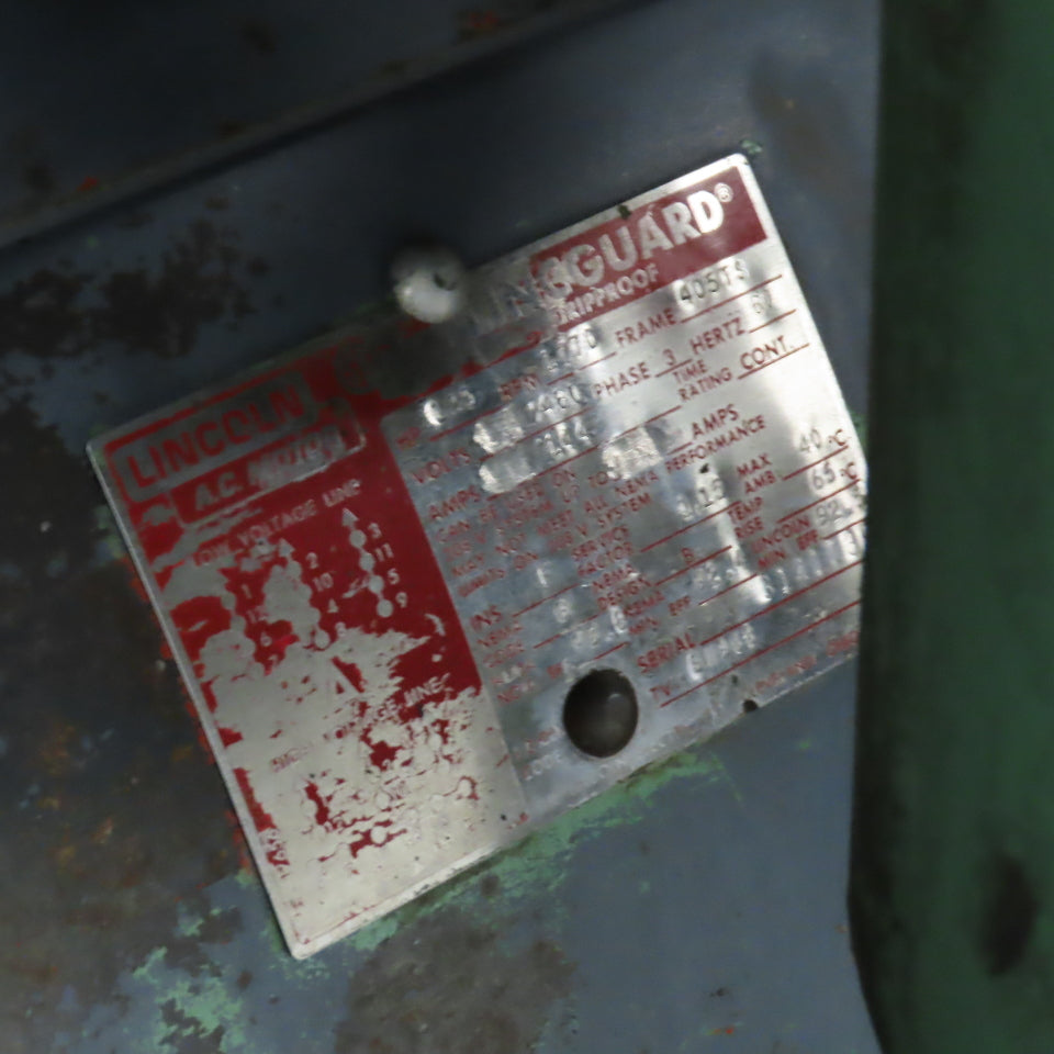 Sullair 20-125L 24KT 125HP Rotary Screw Air Compressor 480V 3PH 93K Hours Tested