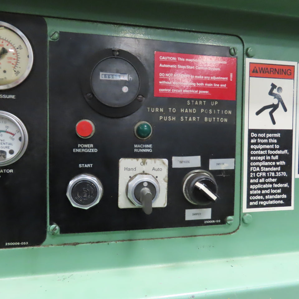 Sullair 20-125L 24KT 125HP Rotary Screw Air Compressor 480V 3PH 93K Hours Tested