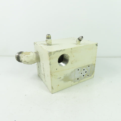 6-1/8" x 4-3/4" x 4-5/8" Aluminum Hydraulic Block Manifold