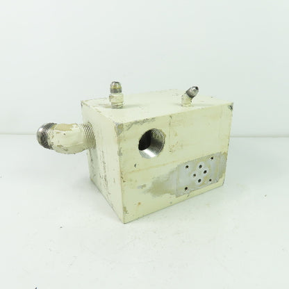 6-1/8" x 4-3/4" x 4-5/8" Aluminum Hydraulic Block Manifold