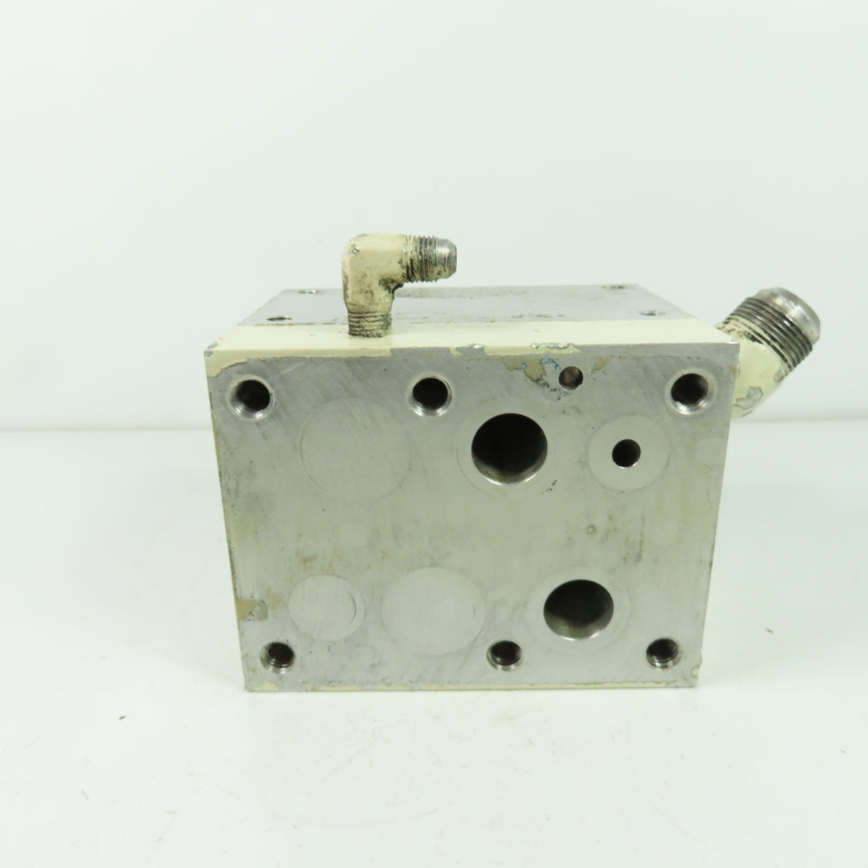 6-1/8" x 4-3/4" x 4-5/8" Aluminum Hydraulic Block Manifold