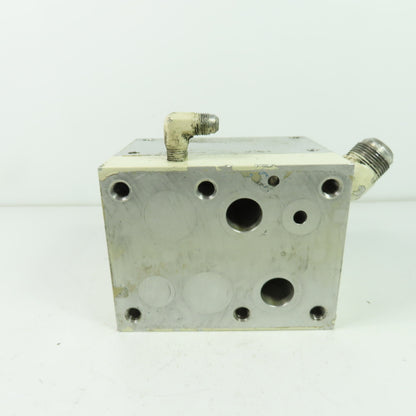 6-1/8" x 4-3/4" x 4-5/8" Aluminum Hydraulic Block Manifold