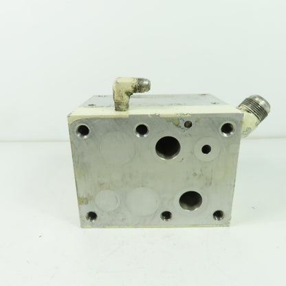 6-1/8" x 4-3/4" x 4-5/8" Aluminum Hydraulic Block Manifold