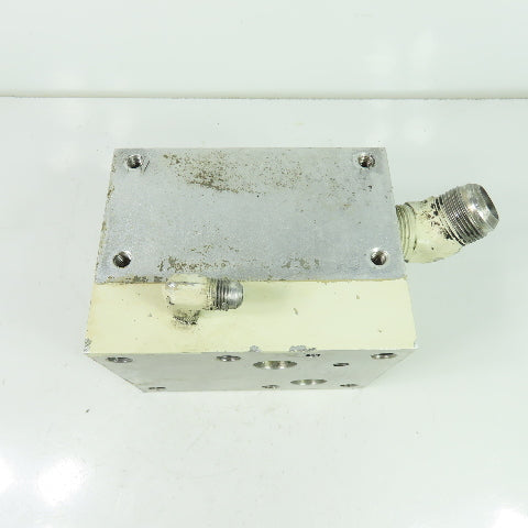 6-1/8" x 4-3/4" x 4-5/8" Aluminum Hydraulic Block Manifold