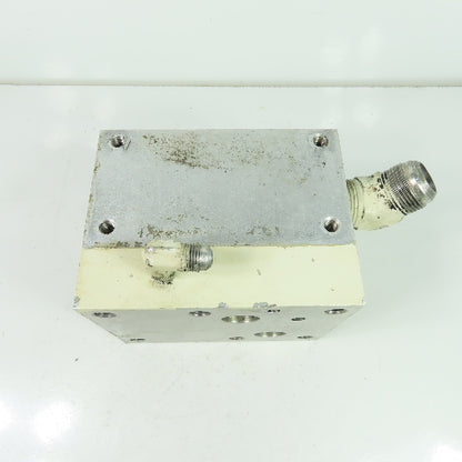 6-1/8" x 4-3/4" x 4-5/8" Aluminum Hydraulic Block Manifold