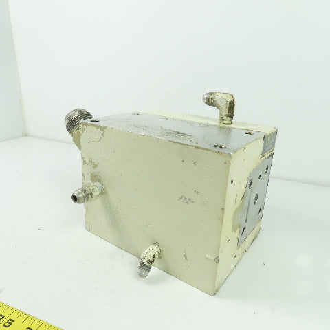 6-1/8" x 4-3/4" x 4-5/8" Aluminum Hydraulic Block Manifold
