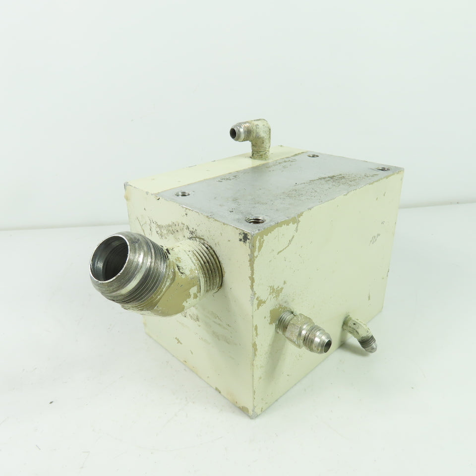 6-1/8" x 4-3/4" x 4-5/8" Aluminum Hydraulic Block Manifold
