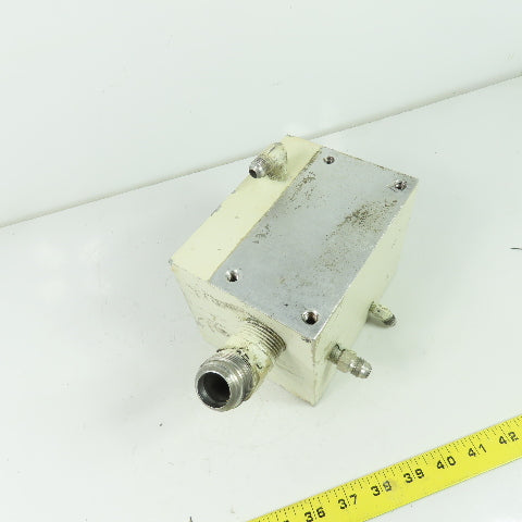 6-1/8" x 4-3/4" x 4-5/8" Aluminum Hydraulic Block Manifold