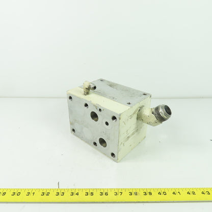 6-1/8" x 4-3/4" x 4-5/8" Aluminum Hydraulic Block Manifold