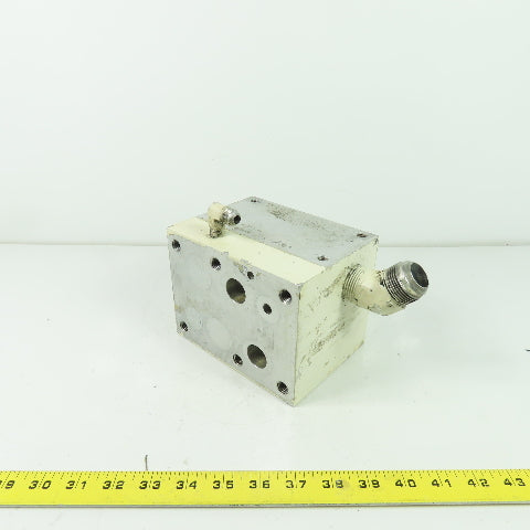 6-1/8" x 4-3/4" x 4-5/8" Aluminum Hydraulic Block Manifold