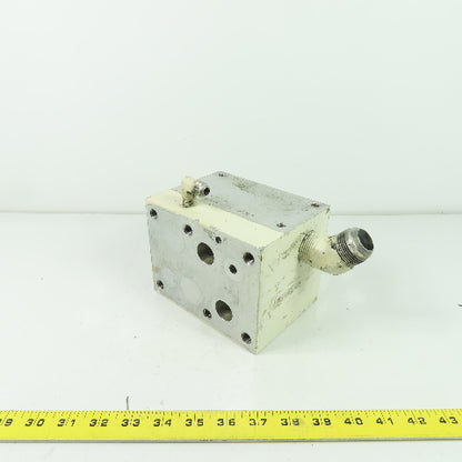 6-1/8" x 4-3/4" x 4-5/8" Aluminum Hydraulic Block Manifold
