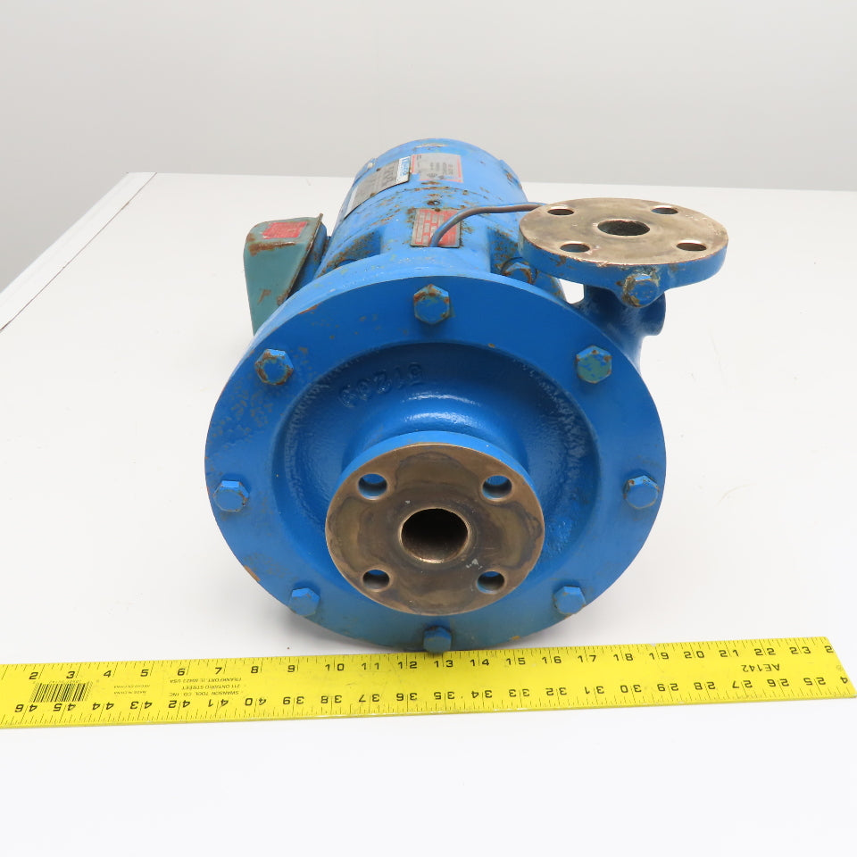 Goulds 3655S 5Hp 230/460V 3Ph 50/60Hz Bronze Centrifugal Pump 30GPM Tested