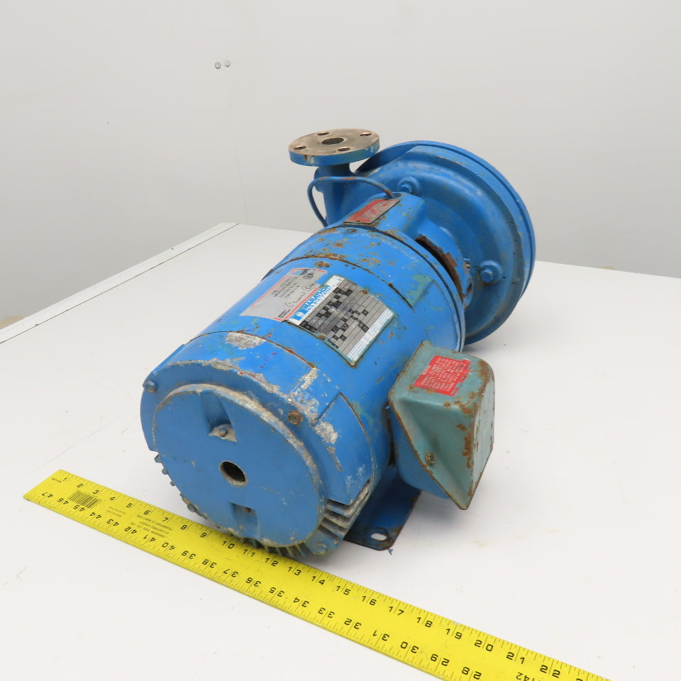 Goulds 3655S 5Hp 230/460V 3Ph 50/60Hz Bronze Centrifugal Pump 30GPM Tested