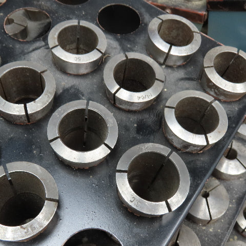5C Collet Used Machine Shop Variety Huge Lot All Sizes W/ Holders Lot Of 450+