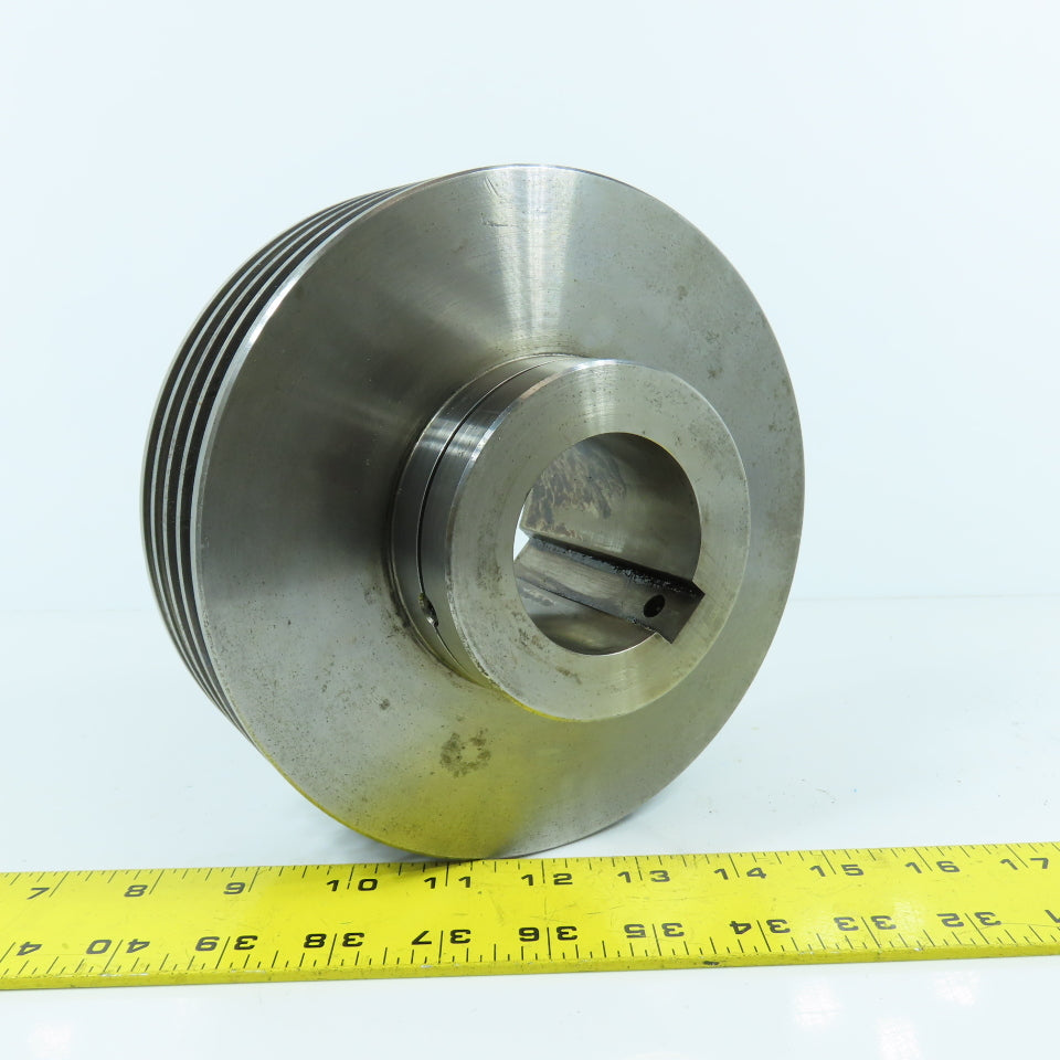 4-Groove A-38° V Belt Pulley Sheave 7.25" OD 2-5/32" Keyed Bore 2-3/8" Wide