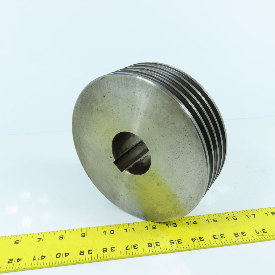 4-Groove A-38° V Belt Pulley Sheave 7.25" OD 2-5/32" Keyed Bore 2-3/8" Wide