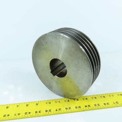 4-Groove A-38° V Belt Pulley Sheave 7.25" OD 2-5/32" Keyed Bore 2-3/8" Wide