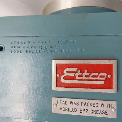 Ettco 124S60-2100 11/00 6-Spindle Drill Drilling Head Attachment 1:1 Ratio 1" ID
