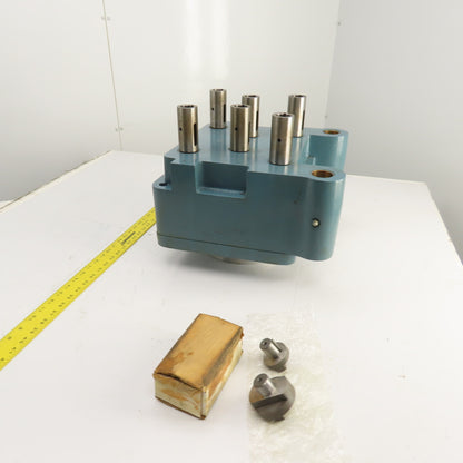 Ettco 124S60-2100 11/00 6-Spindle Drill Drilling Head Attachment 1:1 Ratio 1" ID