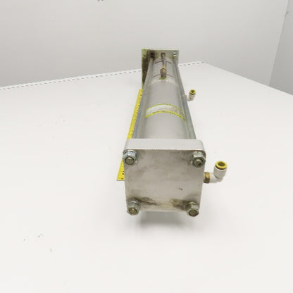 Hirotaka Seiki PB-100-2025-28 Pneumatic Air Oil Booster Cylinder .3-.7MPa