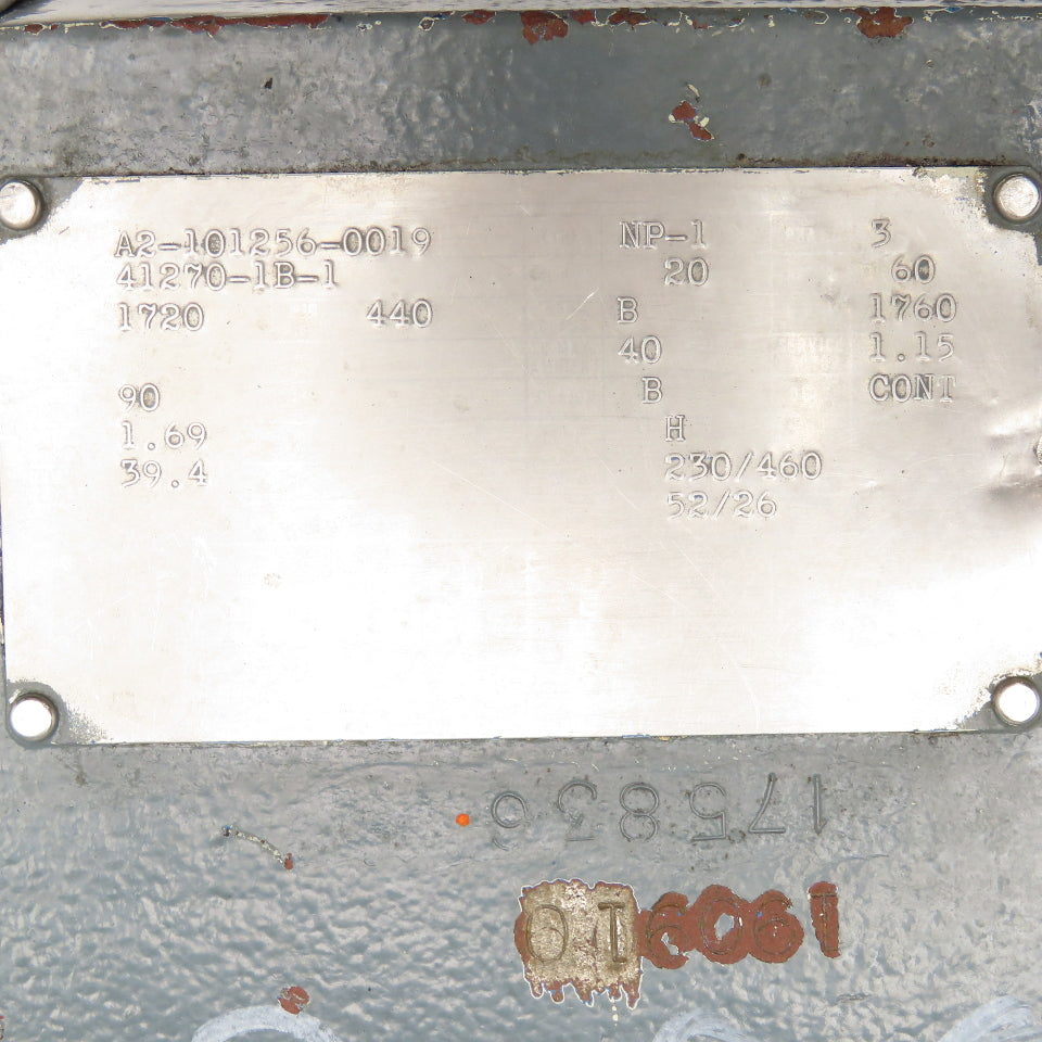 Louis Allis NP-1 20Hp 230/460V 1720-440RPM Eddy Current Clutch Motor