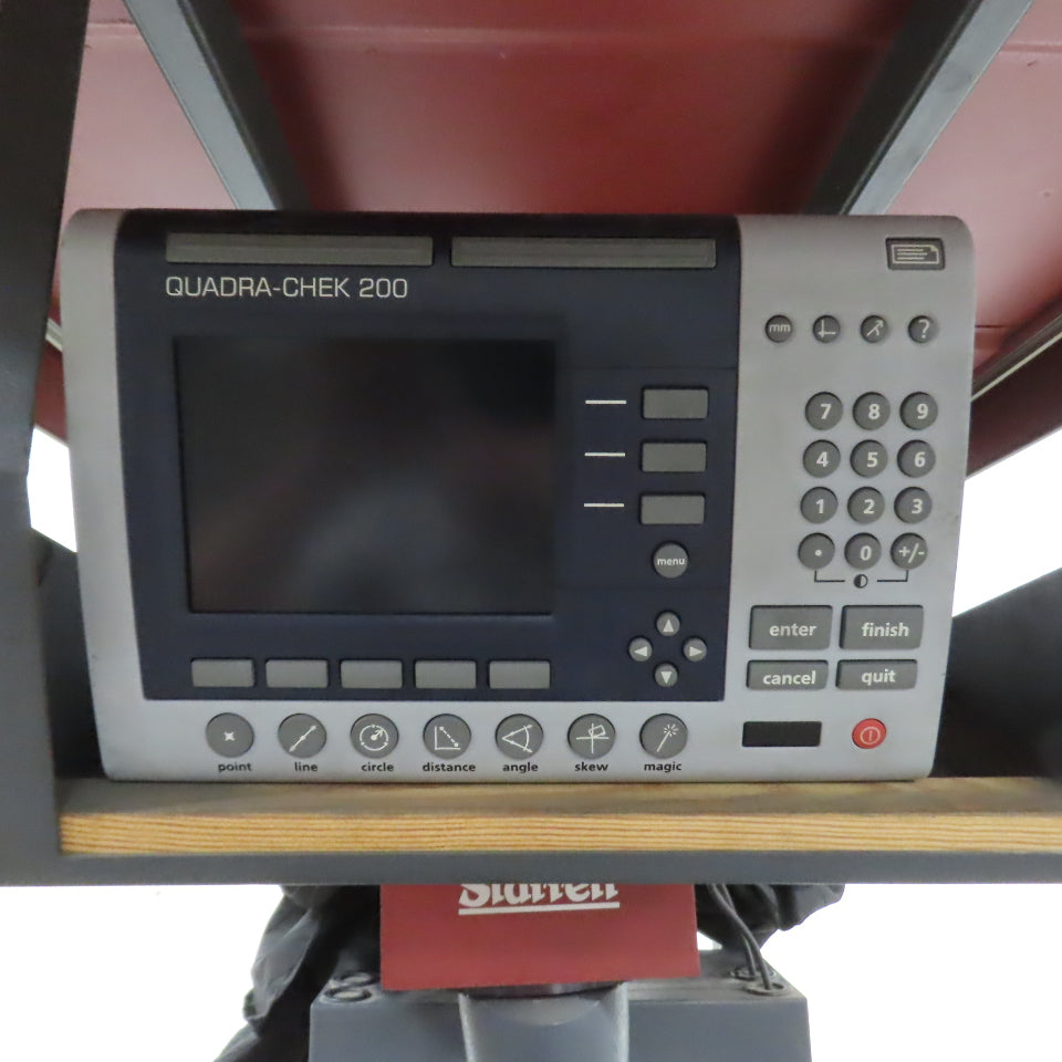 Starrett Sigma VF600 Vertical Optical Comparator 115V W/ Quadra-Chek 200 DRO