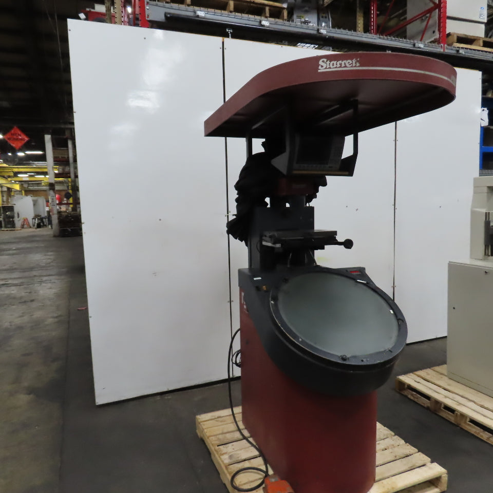Starrett Sigma VF600 Vertical Optical Comparator 115V W/ Quadra-Chek 200 DRO