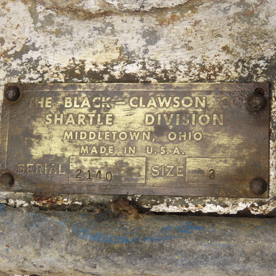 Black Clawson 3" Manual Gate Valve Stainless Steel Lug Mount