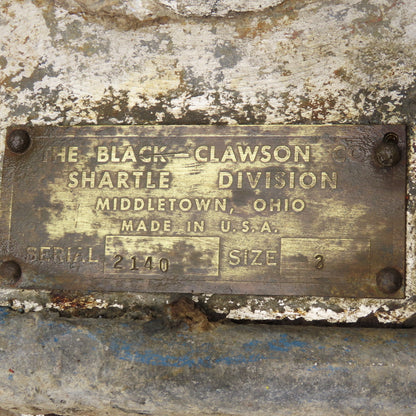 Black Clawson 3" Manual Gate Valve Stainless Steel Lug Mount