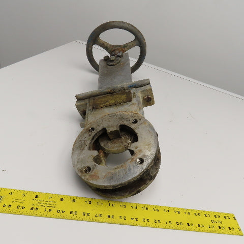 Black Clawson 3" Manual Gate Valve Stainless Steel Lug Mount