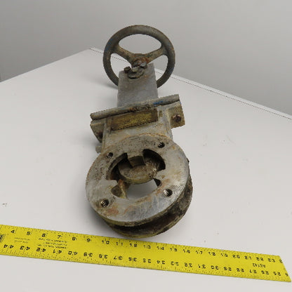 Black Clawson 3" Manual Gate Valve Stainless Steel Lug Mount