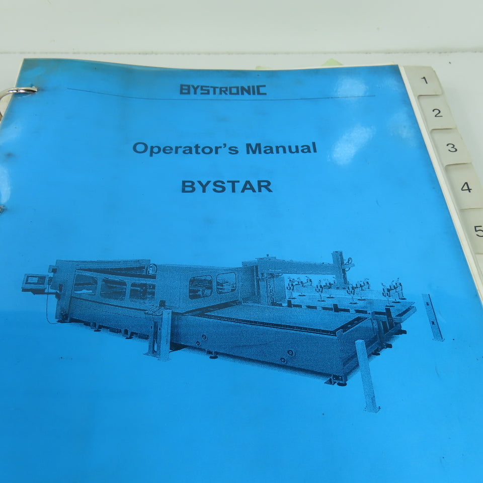 Bystronic Bystar 3015 Laser Operators Manual