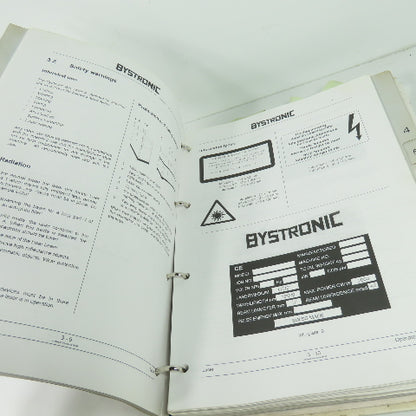 Bystronic Bystar 3015 Laser Operators Manual