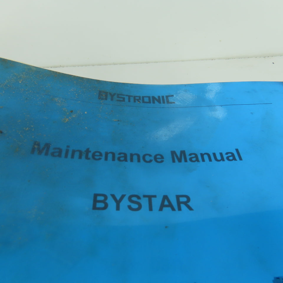 Bystronic Bystar 3015 Laser Maintenance Manual