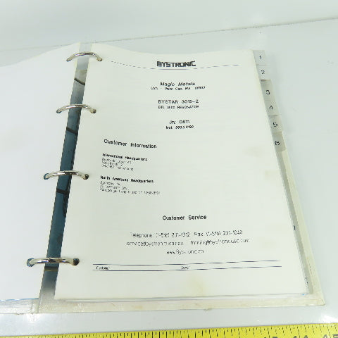Bystronic Bystar 3015 Laser Maintenance Manual