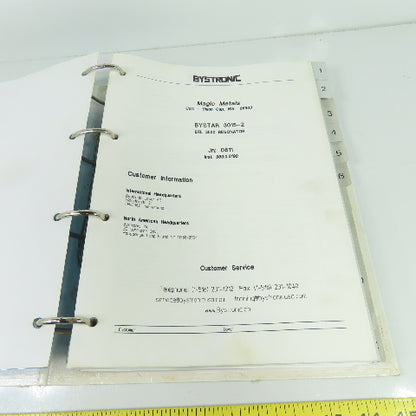 Bystronic Bystar 3015 Laser Maintenance Manual