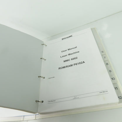 Bystronic Bystar 3015 Laser Operators Manual