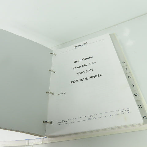 Bystronic Bystar 3015 Laser Operators Manual