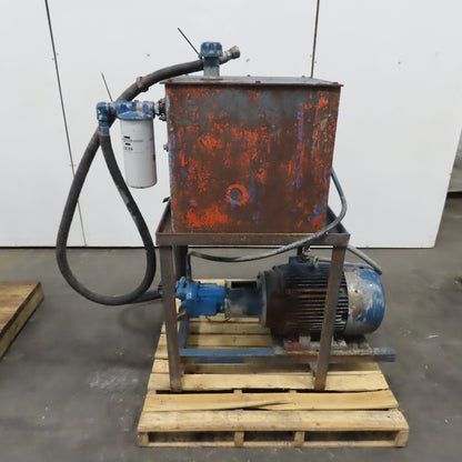 15HP 45 Gallon Hydraulic Power Unit 230/460V W/ Vickers PVQ45 B2R SS1S 10