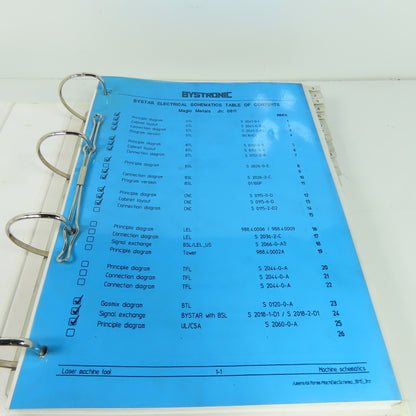 Bystronic Bystar 3015 Laser Electrical Schematics