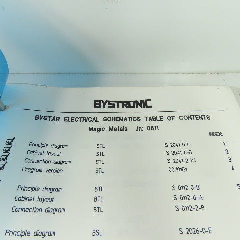 Bystronic Bystar 3015 Laser Electrical Schematics