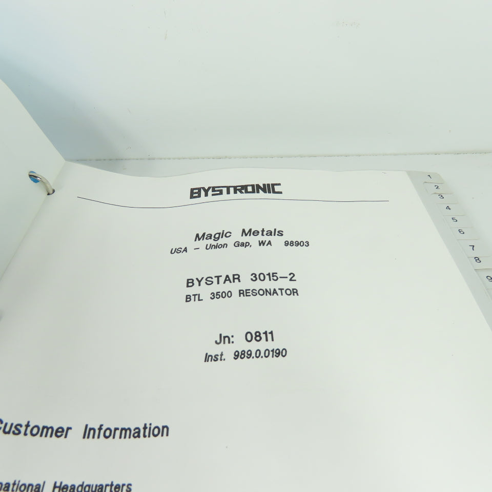 Bystronic Bystar 3015 Laser Machine Diagrams