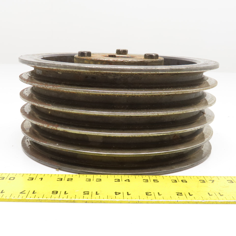 9" OD 5 Belt Powerband 5 B36 B Section V-Belt Pully Taper Lock Bushing Bore