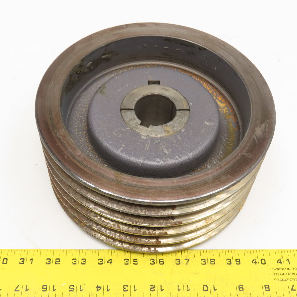 9" OD 5 Belt Powerband 5 B36 B Section V-Belt Pully Taper Lock Bushing Bore
