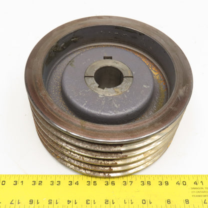 9" OD 5 Belt Powerband 5 B36 B Section V-Belt Pully Taper Lock Bushing Bore