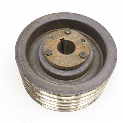 9" OD 5 Belt Powerband 5 B36 B Section V-Belt Pully Taper Lock Bushing Bore